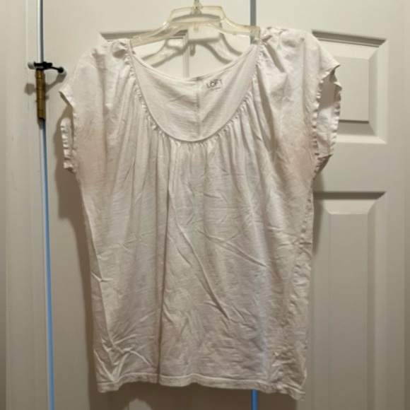 Loft white tee. Size large. - Picture 1 of 2